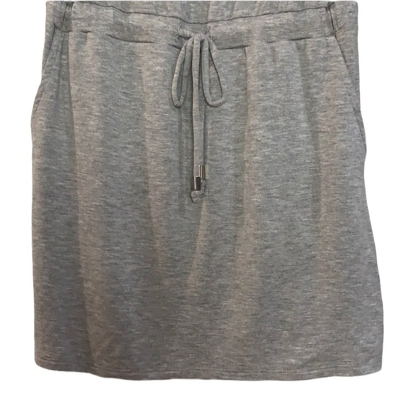 🌸2/$25 Michael Stars Grey Super Soft Long-sleeve Mini Dress - Picture 4 of 8